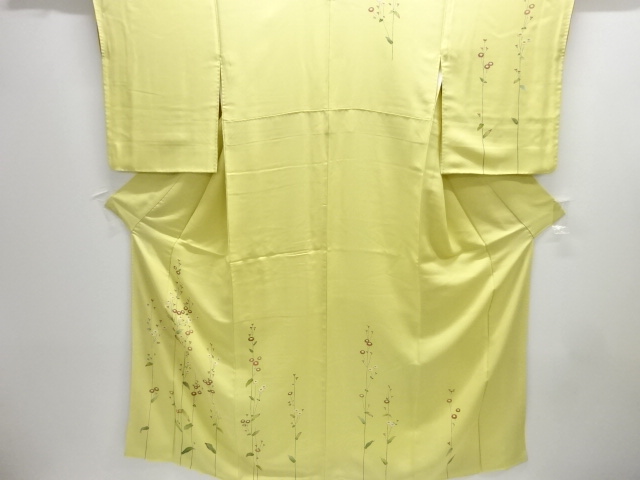 JAPANESE KIMONO / HOMONGI / FLORAL PLANTS